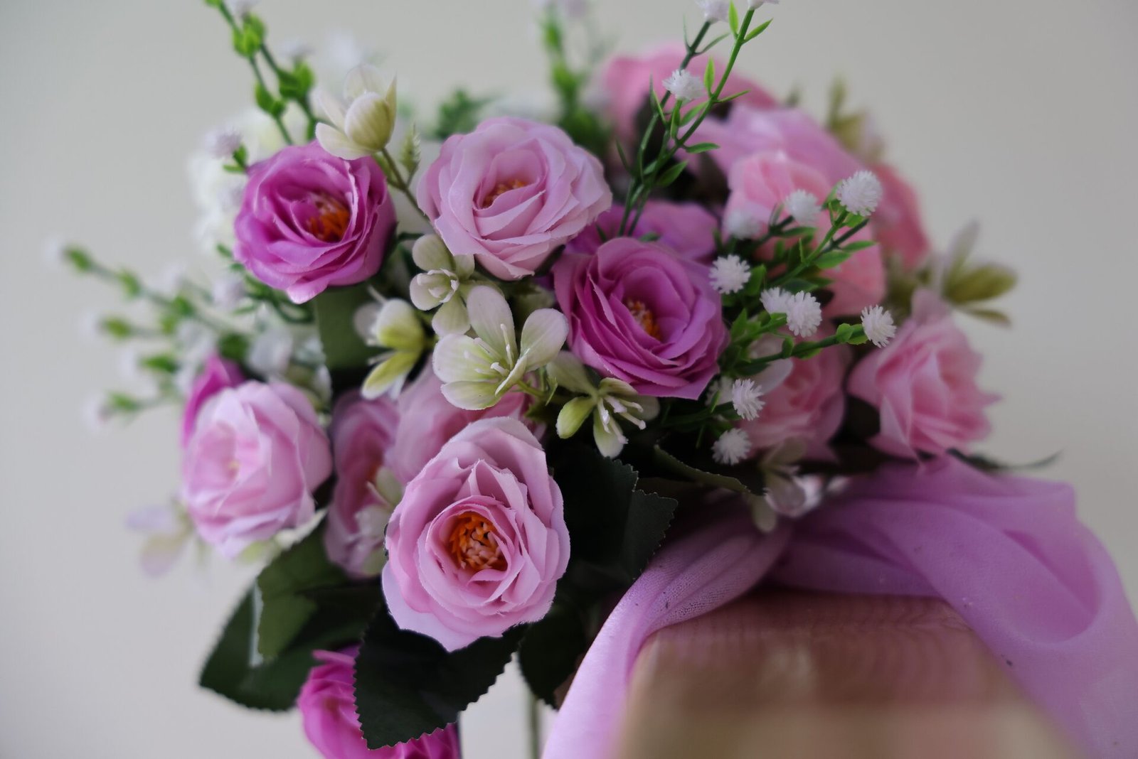 Wedding floral setup